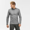 Quechua Wandelshirt Voor Heren MH550 Lange Mouwen Synthetisch Materiaal