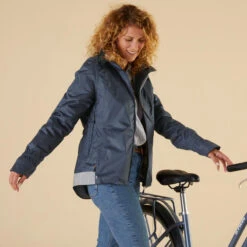 BTWIN Warme Fietsregenjas Voor Dames Stad 540 28 BTWIN Warme Fietsregenjas Voor Dames Stad 540 -Regatta Verkoop warme fietsregenjas voor dames stad 540 marineblauw 11