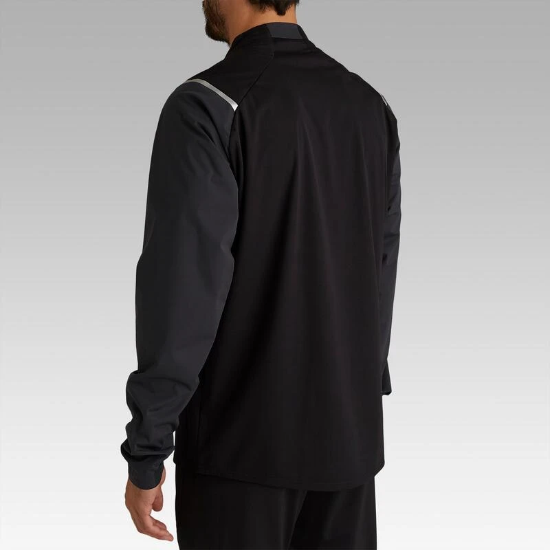 Kipsta Waterdicht Windjack Voor Voetbal Volwassenen T500 Zwart/carbon 5 Kipsta Waterdicht Windjack Voor Voetbal Volwassenen T500 Zwart/carbon - Afbeelding 5