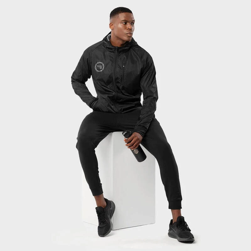 Windjack Fitness SIROKO Grand Marathon Zwart Heren 4 Windjack Fitness SIROKO Grand Marathon Zwart Heren - Afbeelding 4