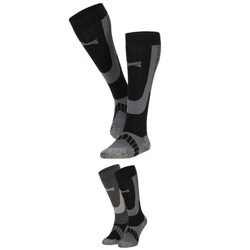 Xtreme Skisokken Unisex 6-paar Multi Black 5 Xtreme Skisokken Unisex 6-paar Multi Black - Afbeelding 5