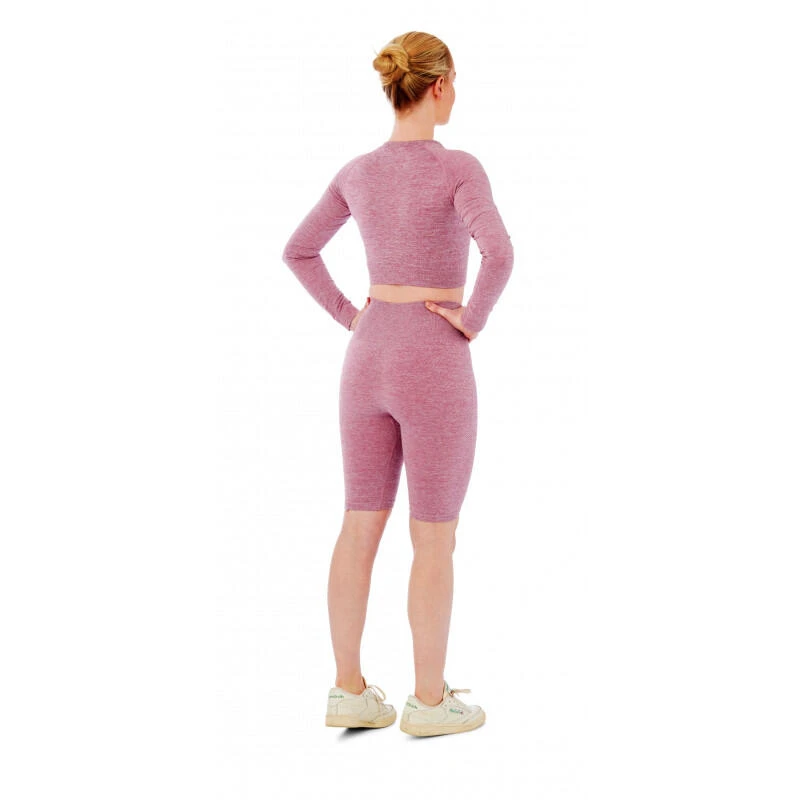 Xtreme Sportswear Dames Sportset - Korte Sportlegging + Sport Croptop - Roze 2 Xtreme Sportswear Dames Sportset - Korte Sportlegging + Sport Croptop - Roze - Afbeelding 2
