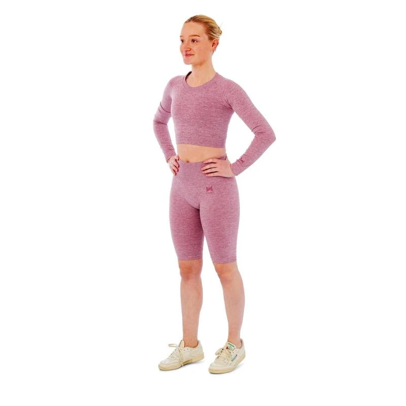 Xtreme Sportswear Dames Sportset - Korte Sportlegging + Sport Croptop - Roze 1 Xtreme Sportswear Dames Sportset - Korte Sportlegging + Sport Croptop - Roze