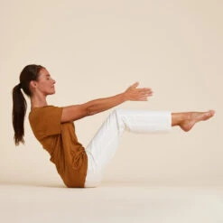 Yoga T-shirt Voor Dames 100% Linnen Made In France Camel 9 Yoga T-shirt Voor Dames 100% Linnen Made In France Camel -Regatta Verkoop yoga t shirt voor dames 100 linnen made in france camel 1