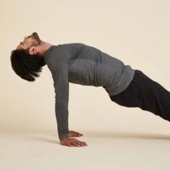 Yogashirt Met Lange Mouwen Voor Heren Naadloos 9 Yogashirt Met Lange Mouwen Voor Heren Naadloos -Regatta Verkoop yogashirt met lange mouwen voor heren naadloos grijs 2