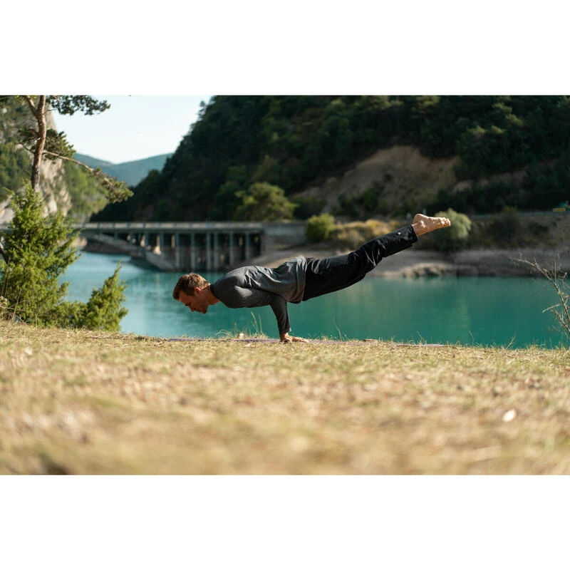 Yogashirt Met Lange Mouwen Voor Heren Naadloos 7 Yogashirt Met Lange Mouwen Voor Heren Naadloos - Afbeelding 7