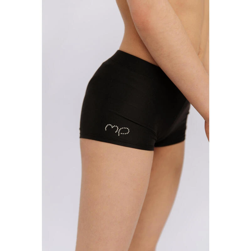 Zwarte, Strakke Turn- En Dansshort Voor Dames 2 Zwarte, Strakke Turn- En Dansshort Voor Dames - Afbeelding 2